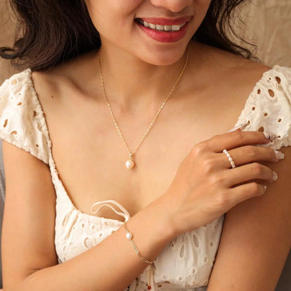 Freshwater Rice Pearl Ring